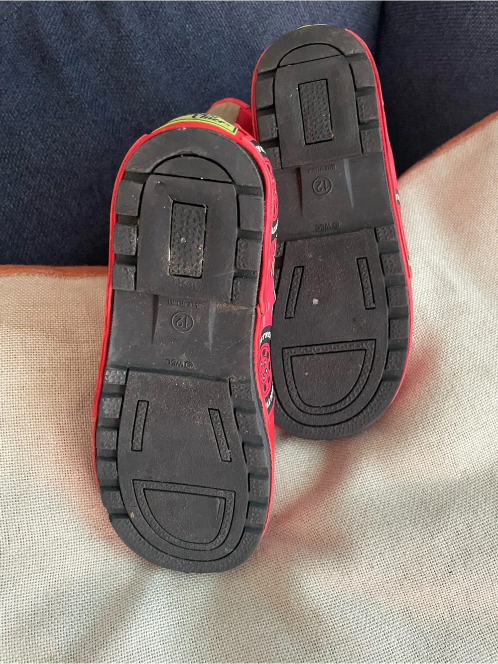 Disney Kids Red Lightning McQueen Rain Boots